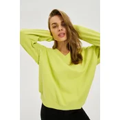Marisse WOMENS SWEATSHIRT Z-BL-4807 LIME