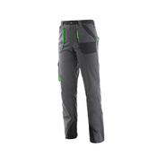 CANIS Ženske radne pantalone do struka Sirius/ siva/zelena