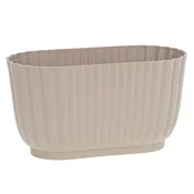 FOR VANILIJA podolgovat cvetlični lonček 27 cm BEŽ