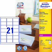 AVERY ZWECKFORM etikete LR7160-100, 63,5x38, 100 listov, reciklirane
