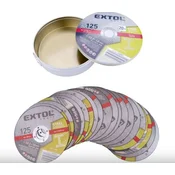 EXTOL rezalni disk za kovino 20 kosov, premer 125 x 1,0 x 22,2 mm 106903