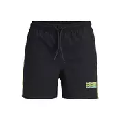 Jack & Jones Junior Kratke kopalne hlače JPSTMAUI golobje modra/svetlo rumena/jabolko/črna