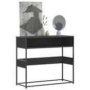 konzolni stol crni 90x35x80 cm konstruirano drvo