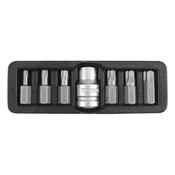 TOYA YATO TORX BITI 7-delni 0416 T25 - T55 + ADAPTER, Z LUKNJO