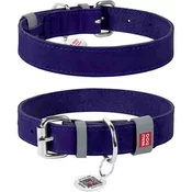 WAUDOG Usnjena ovratnica 15mmx27-36cm vijolična