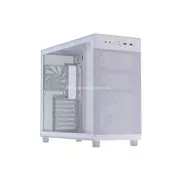 ASUS Prime AP303 TG kućište za računalo – bočni panel od kaljenog stakla, prednji panel od mrežice, bijela (90DC00V3-B39010)