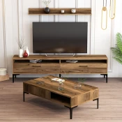 Hanah Home Set TV Komoda i klub sto Orah