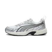 PUMA Milenio Tech Light Sneakers Unisex, Shoes, White/Silver/Feather Gray, 48