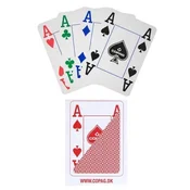 Poker karte Copag 4 Colour Deck Jumbo Index Red