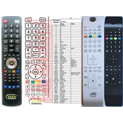 General JVC RC4800 - compatible General-branded remote control
