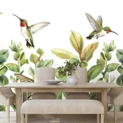 Tapeta kolibri in listi - 147x99