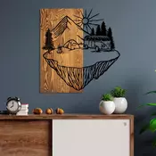 Wallity Zidna dekoracija Camp Life, 54x57 cm, Smede boje