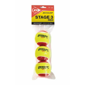 Teniske loptice za juniore Dunlop Stage 3 Red 3B