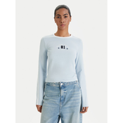 Guess Jeans Bluza W6RI17 J1314 Svetlo modra Regular Fit