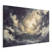 Slika - Epic Light Play: The Sun Battling for Dominance Over the Clouds 30x20