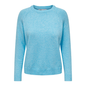 Light blue womens basic sweater ONLY Lesly - Women