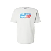 new balance Majica modra / svetlo siva / češnjevo rdeča