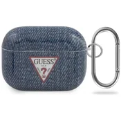 Guess Etui za AirPods Pro Guess Jeans, temno moder