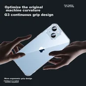 Shanmo Maska za mobilni telefoniPhone 15 Plus, Providna