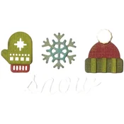 Sizzix 663098 Žep za relief komplet Zima