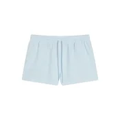 Bershka Hlače  svetlo modra / bela