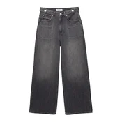 Pull&Bear Kavbojke črn denim