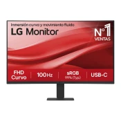 Monitor LG 68,6 cm (27,0) 27U421A-B 1920x1080 Curved 100Hz VA 5ms HDMI USB-C 15W  sRGB99% HDR10