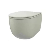 Sdr Ceramiche ViseČa Wc Školjka Bull Rimless Vertigo - Panna Bela Mat.