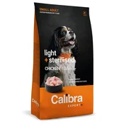 Calibra Dog EXPERT+ Adult Small Light & Sterilised Chicken 1,5 kg