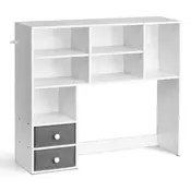 VEVOR Namizni knjižni regal 94x254x792 cm bel