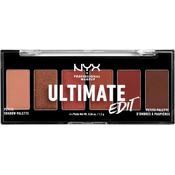 NYX Professional Makeup Ultimate Edit Petite Shadow paleta sjenila za oči nijansa 01 Warm Neutrals 6x1,2 g