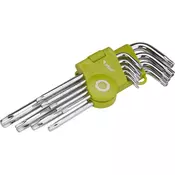 Extol Craft L-ključi TORX Extol Craft (66011) komplet 9 kosov, T 10-15-20-25-27-30-40-45-50