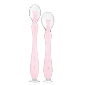 KikkaBoo Silikonske kašicice sa vakumom 2 kom Pink (KKB40106)