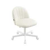 Songmics Pisarna stol 60x60x73-88 cm Bela