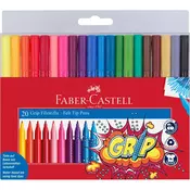 FABER CASTELL Grip colour - 155320  Komplet boja, Filcani vrh, 20 kom