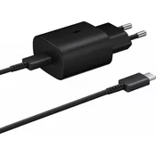 SAMSUNG HIŠNI POLNILEC EP-TA800XBE Super Fast Charge (Type C) in podatkovni kabel EP-DW767JBE 1,8m (Type C - Type C) - črn (bulk)