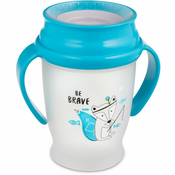 LOVI Indian Summer Junior 360° skodelica z ročaji 9+ m Boy 250 ml