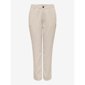 Creamy womens trousers ONLY Aris - Women