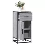 Komoda siva sonoma 35,5x35x76 cm inženirski les in kovina