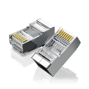 Ugreen Ugreen 10x vtični konci za RJ45 8P8C (UTP Cat6/Cat5/Cat5e) - srebrni