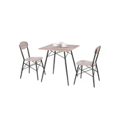 Trpezarijski set KABIR 70x70 cm hrast/crna