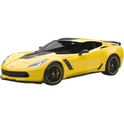 Kolekcionarski model AUTOart Suvremeni: Automobili - Chevrolet Corvette C7 Z06 C7R Edition 2015 (Corvette Racing Yellow)