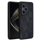 Premium maska Cube Leather za Honor 400 sa ugradenom zaštitom za stražnju kameru - graphite black