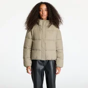 Jakna Calvin Klein Jeans Logo Short Hooded Puffer Jacket Gray S