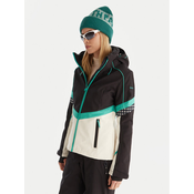 Roxy Smučarska jakna Peak Chic Softshell Jk ERJTJ03512 Črna Slim Fit