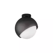 Ideal Lux - Stropno svetilo BLOOM 1xE27/42W/230V premer 22 cm črna