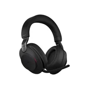 JABRA Evolve2 85 MS stereo naglavne slušalke polne velikosti, brezžične (Bluetooth) in žične, z aktivnim odpravljanjem hrupa (ANC), 3,5 mm priključkom, izolacijo zvoka, v črni barvi, certificirane za Microsoft Teams (MS).