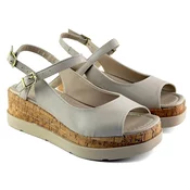 Mona shoes Ženske sandale, Krem