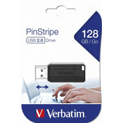 Verbatim pinstripe USB flash 2.0 128GB black ( UFV49071 )