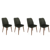 Hanah Home Set trpezarijskih stolica Alfa 462 V4, 4 komada, Zeleni